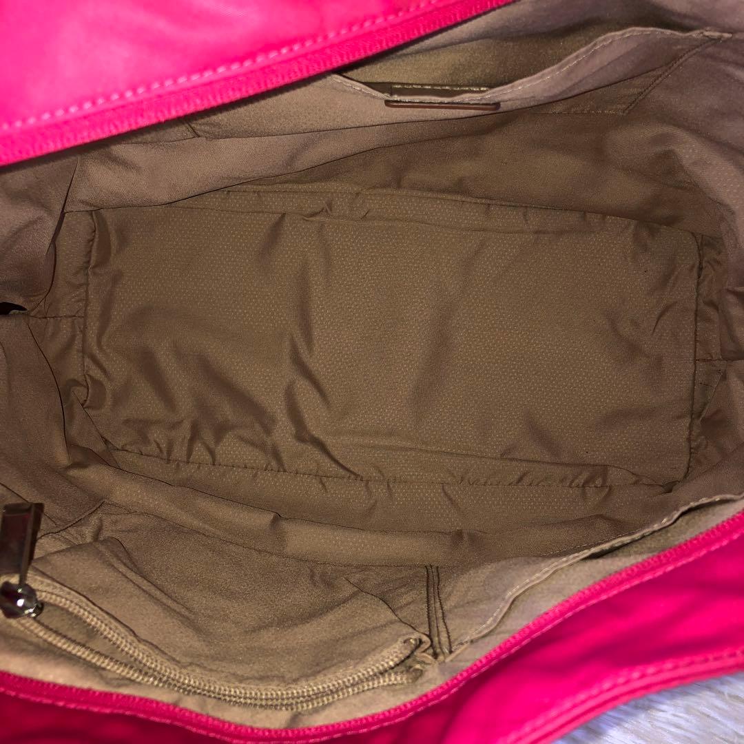 TUMIトートバッグ ナイロン製 ピンク 大容量 A4可 肩かけ可