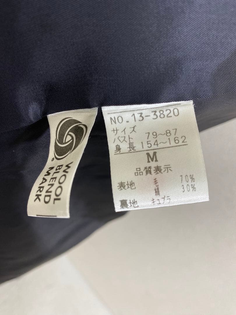 7559. 【極美品】 絹 混 ケープコート 北欧ミンク ファー使用 日本製