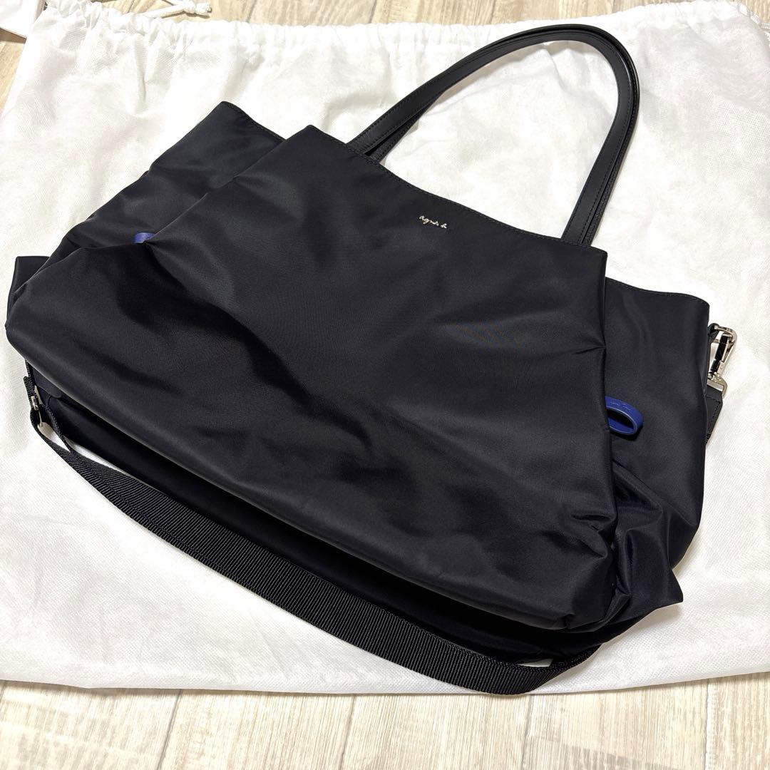 美品　アニエスベー 2wayトートバッグ OAS14－01