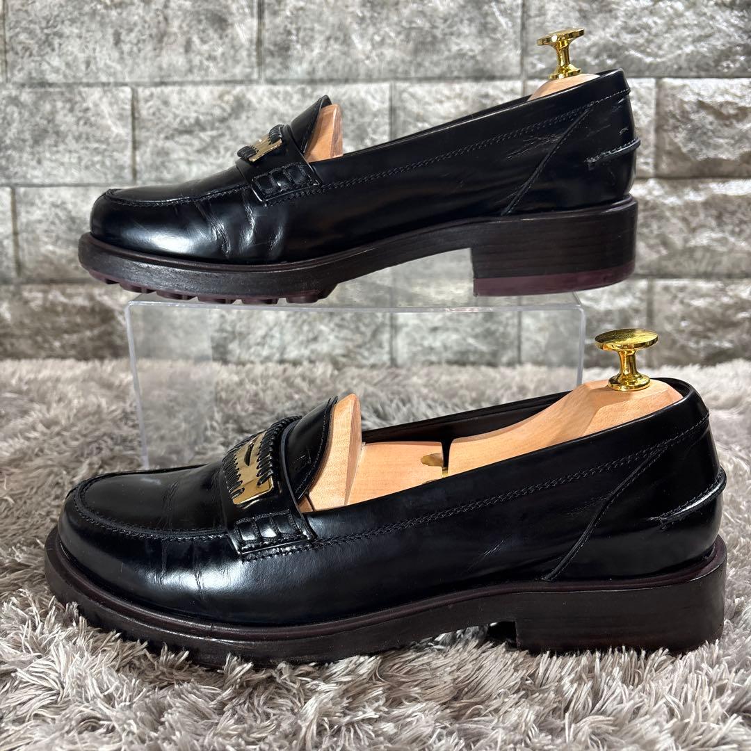 美品❣️TOD’S トッズ ローファー 黒 厚底 メンズ