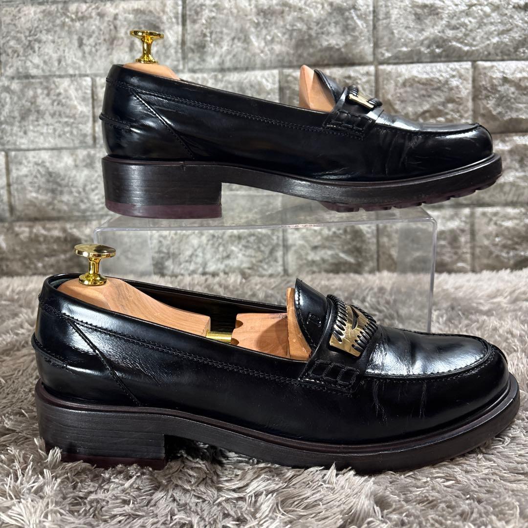 美品❣️TOD’S トッズ ローファー 黒 厚底 メンズ