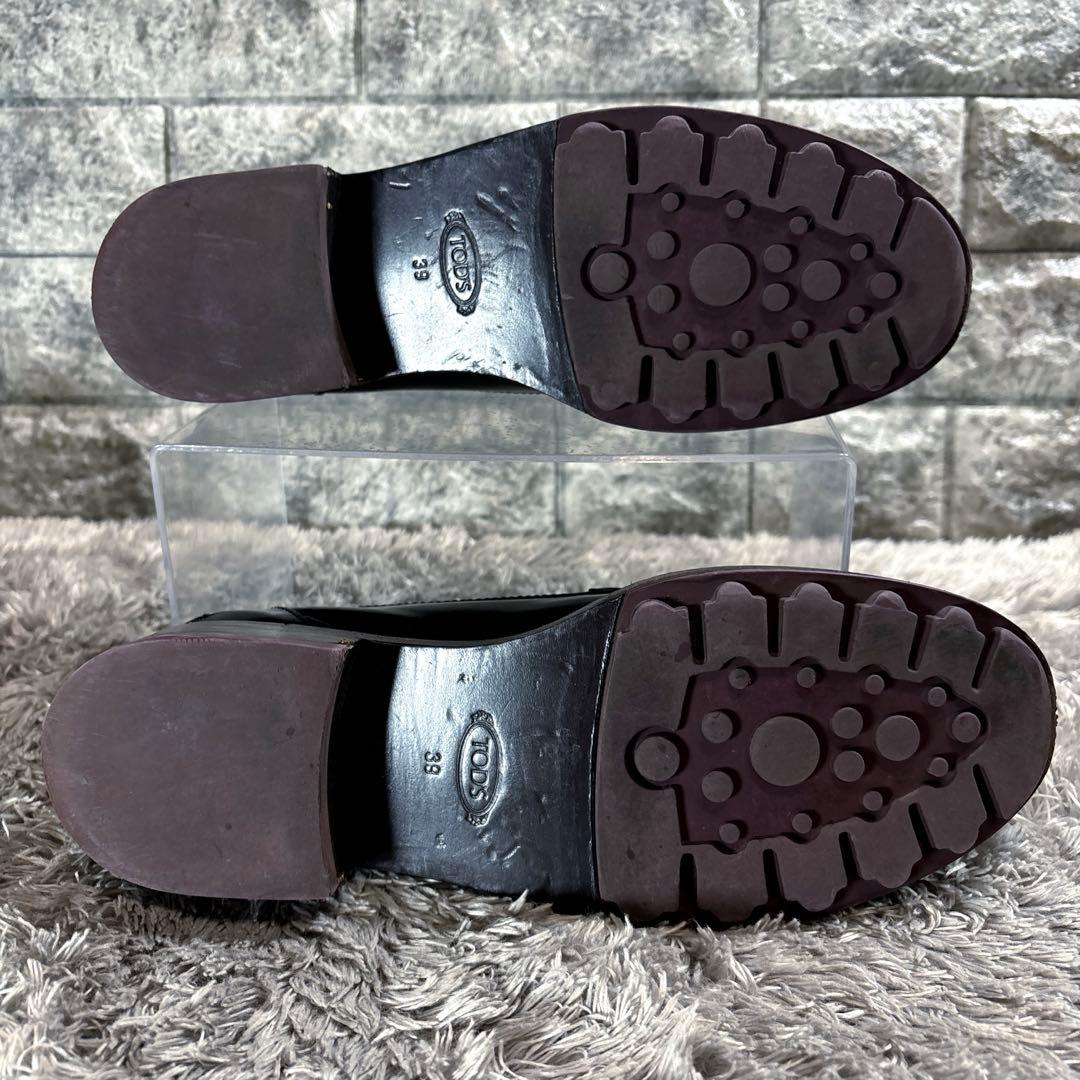 美品❣️TOD’S トッズ ローファー 黒 厚底 メンズ