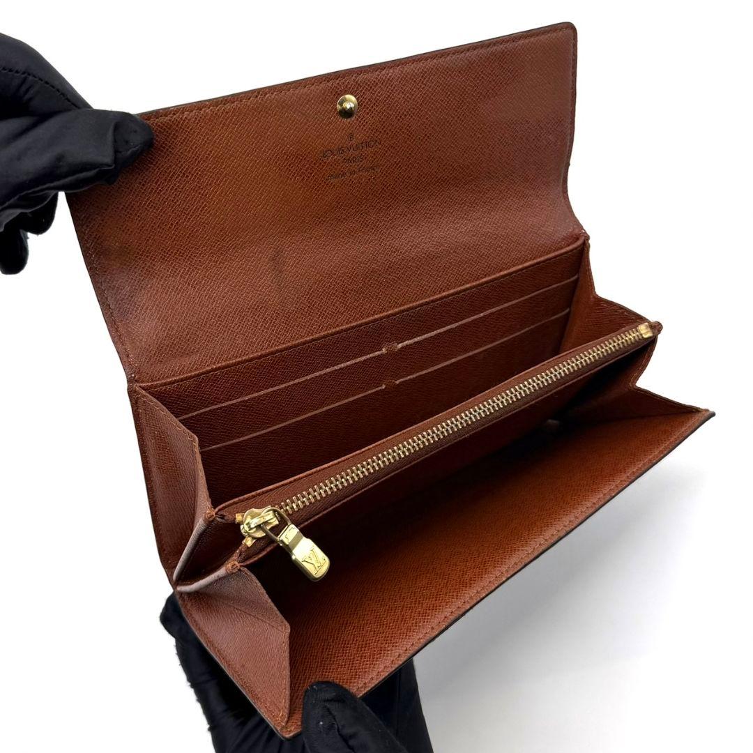 良品 ルイヴィトン モノグラム ポシェット ポルトモネ クレディ 財布 6カード