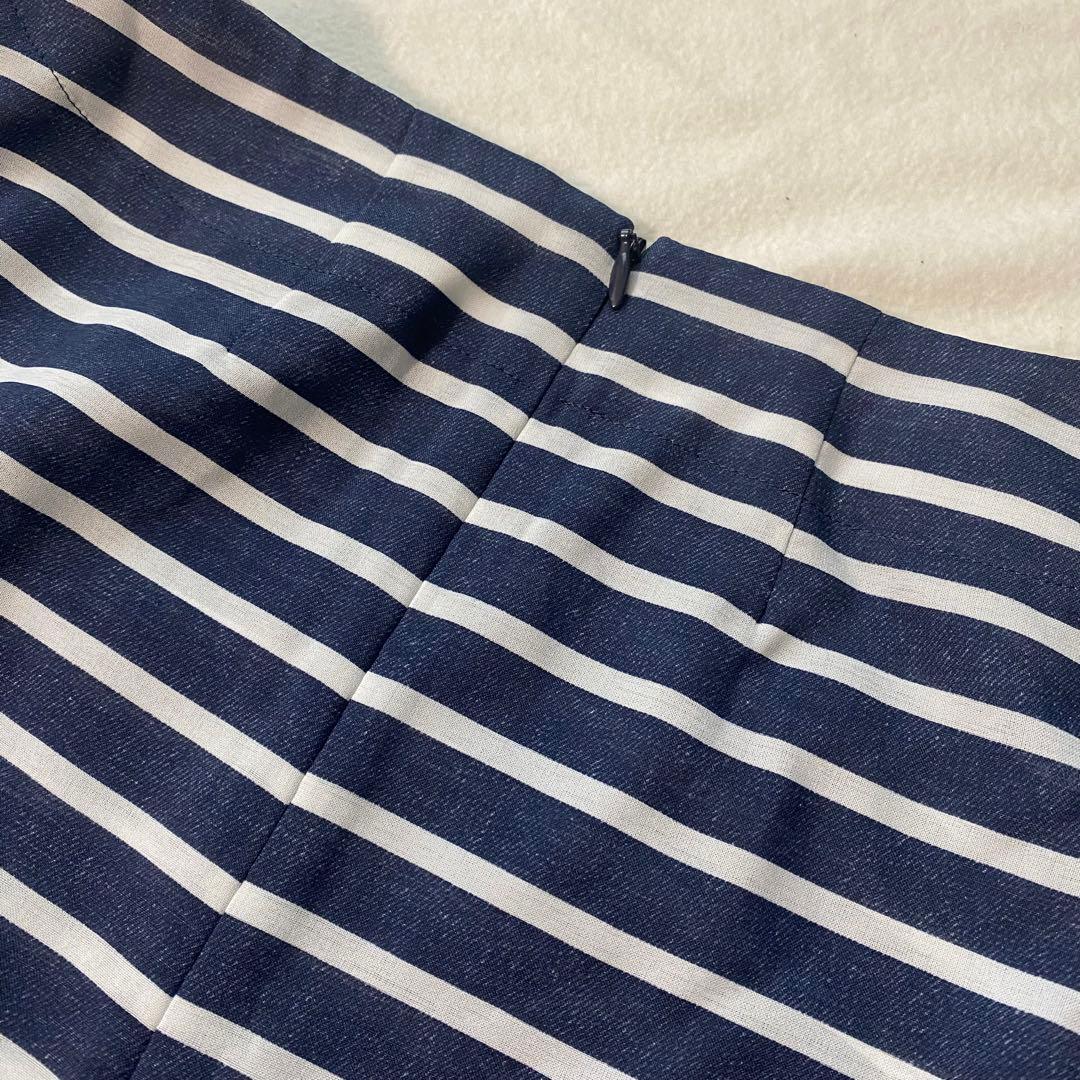 新品タグ付 レリアン ボーダー チュニック ブラウス 13+号 36,300円