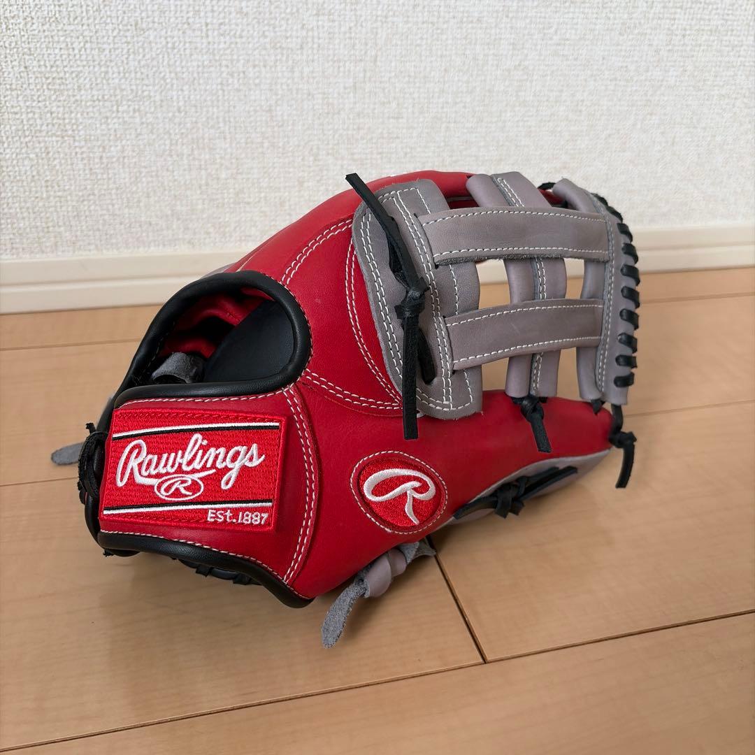 Rawlings 軟式グローブ レッド/グレー