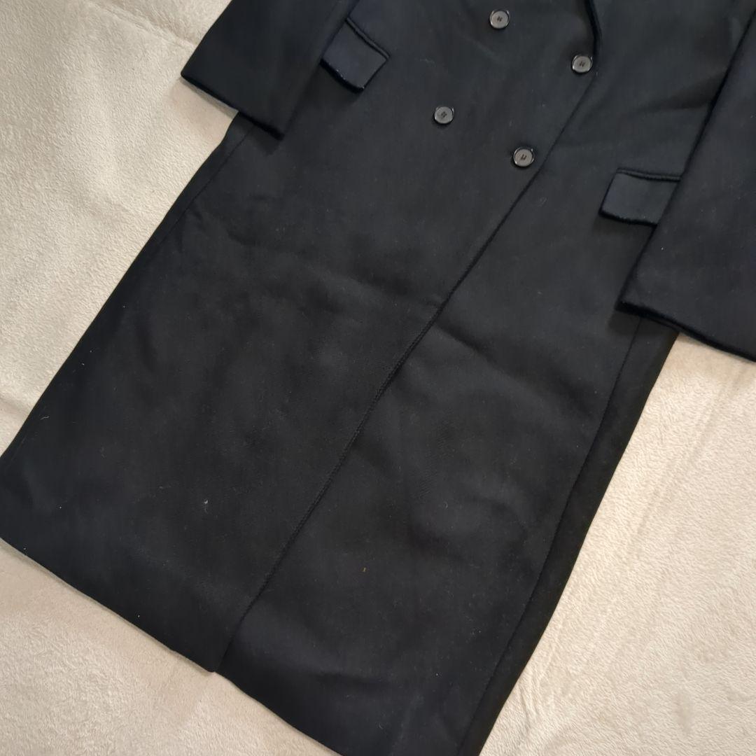 ZARA マンテコ ダブル チェスターコート ブラック 大きいサイズ マキシ丈