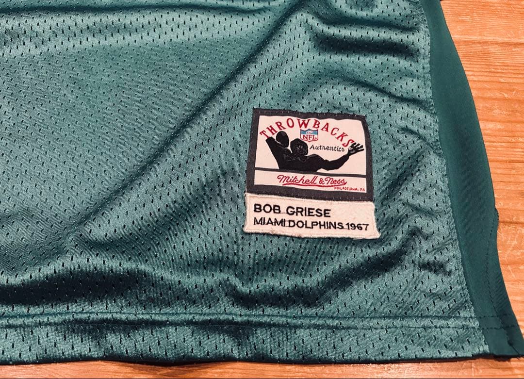 ゲームシャツ 古着 90s Mitchell & Ness マイアミ NFL