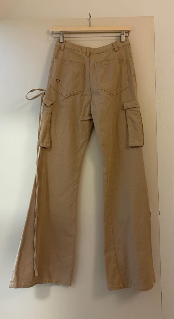 パンツ andmary Heart point cargo pants beige