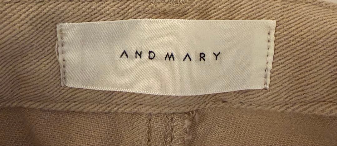 パンツ andmary Heart point cargo pants beige