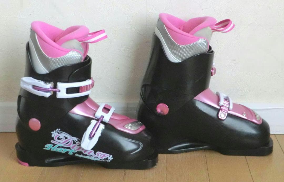 ■■送料無料■Hart■子供用スキーセット■板128/靴23■WAX済■女の子■