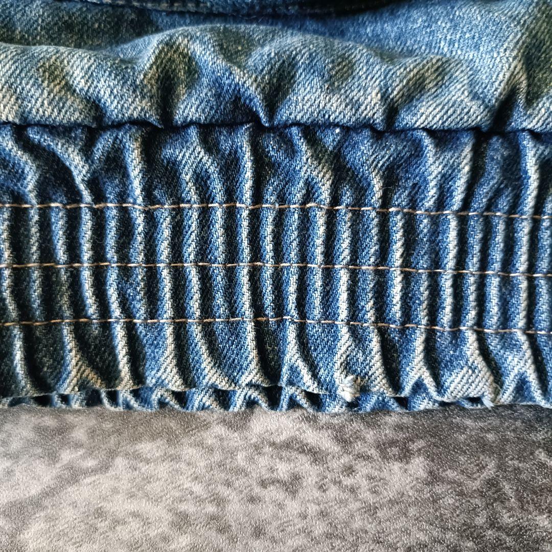 80s ユーロ RACING HORSE オーバーサイズ デニムブルゾン