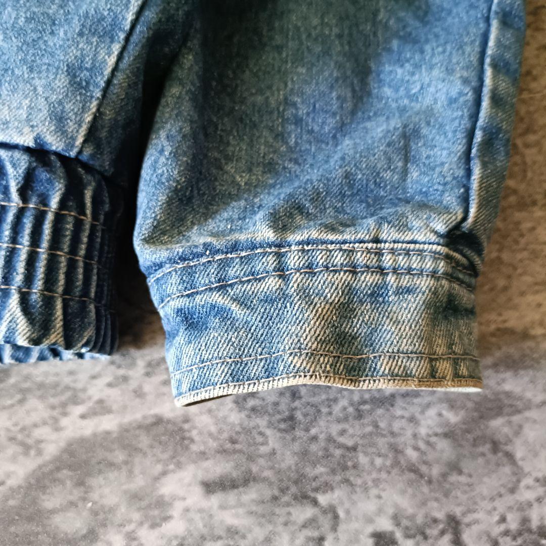 80s ユーロ RACING HORSE オーバーサイズ デニムブルゾン