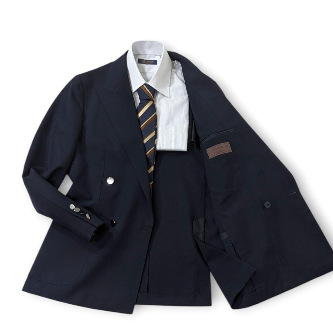 超高級約5.4万★極美品ユナイテッドアローズ　ダブル4B　テーラードジャケット