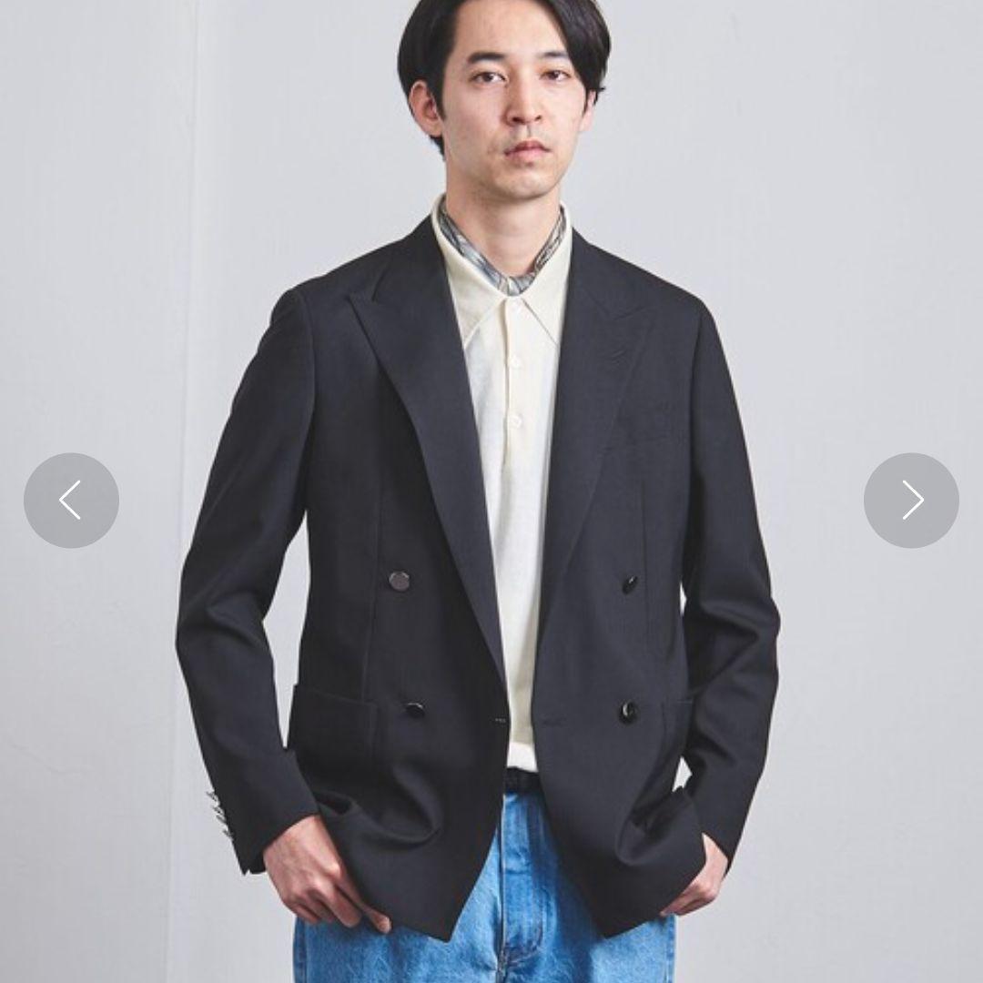 超高級約5.4万★極美品ユナイテッドアローズ　ダブル4B　テーラードジャケット