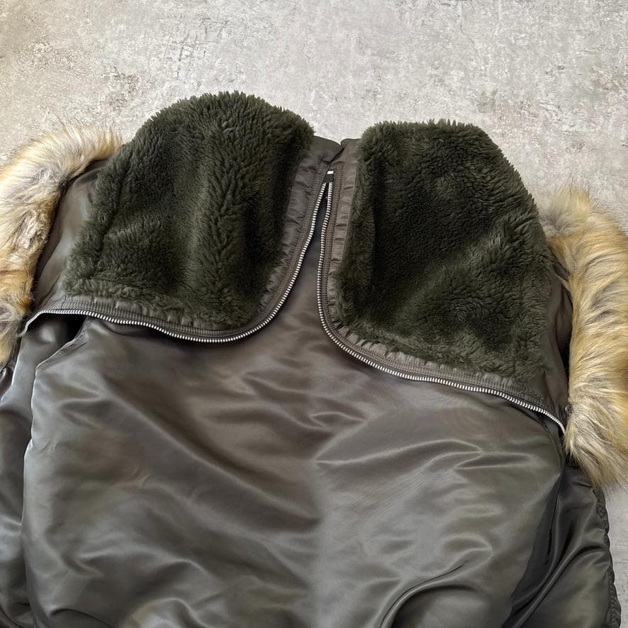 未使用級 ALPHA アルファ N-2B フライトジャケット S セージ 短丈