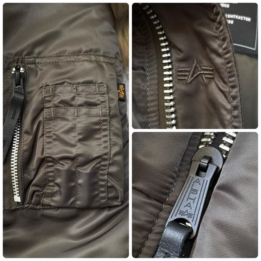 未使用級 ALPHA アルファ N-2B フライトジャケット S セージ 短丈