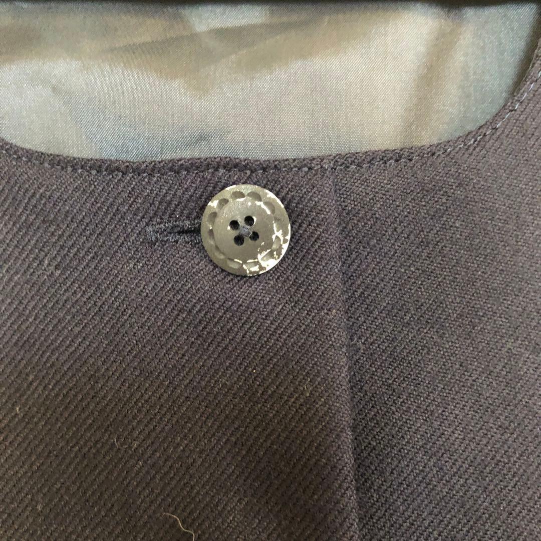 ファミリア　お受験　フォーマル　スーツ　ボレロ　120紺