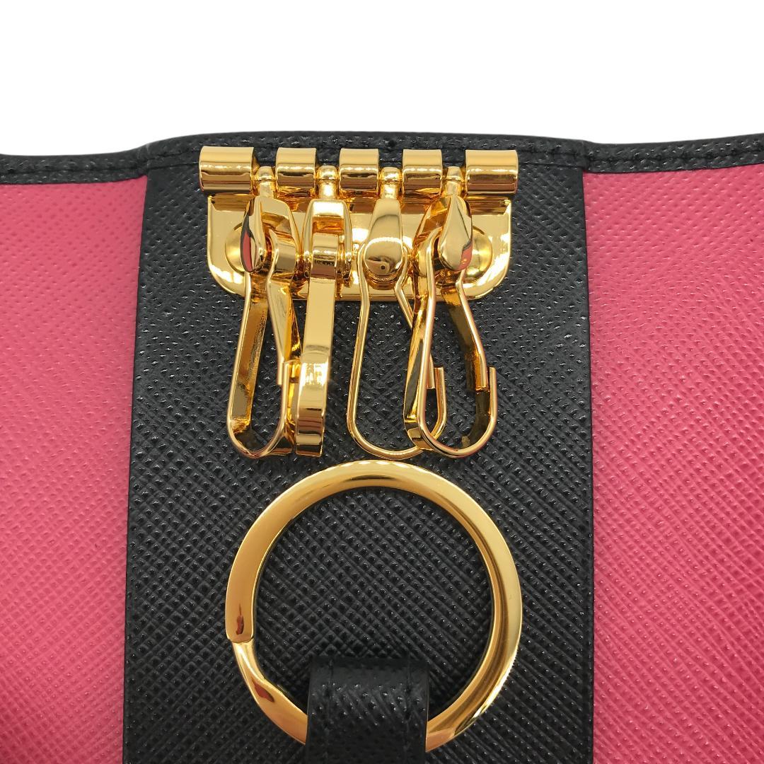 【現行/新品未使用】プラダ キーケース 4連 RFID搭載 マルチカラー