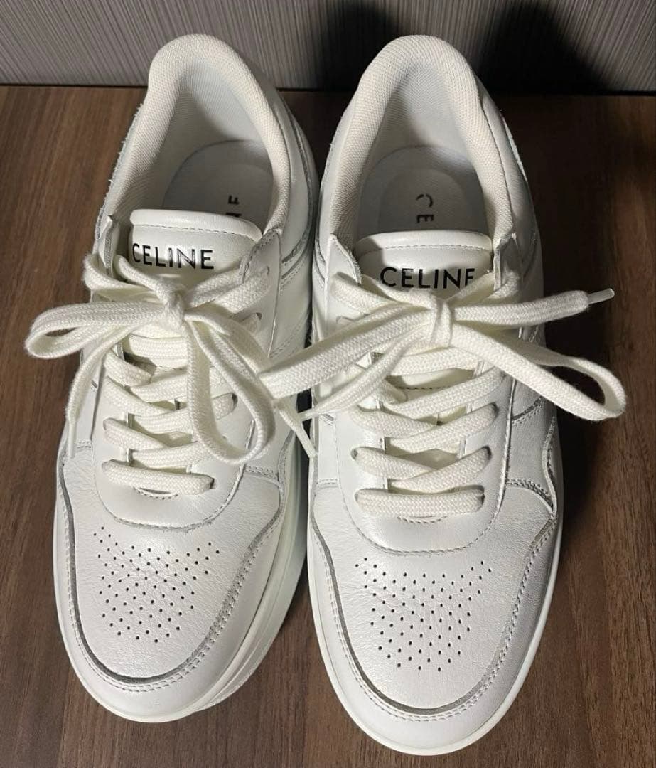 CELINE ブロックスニーカー ウェッジアウトソール 36 厚底スニーカー