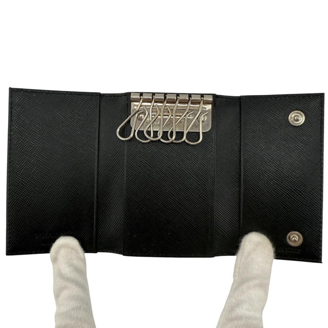 ✨未使用品✨ PRADA 6連 キーケース 三角ロゴ ナイロン 箱付き