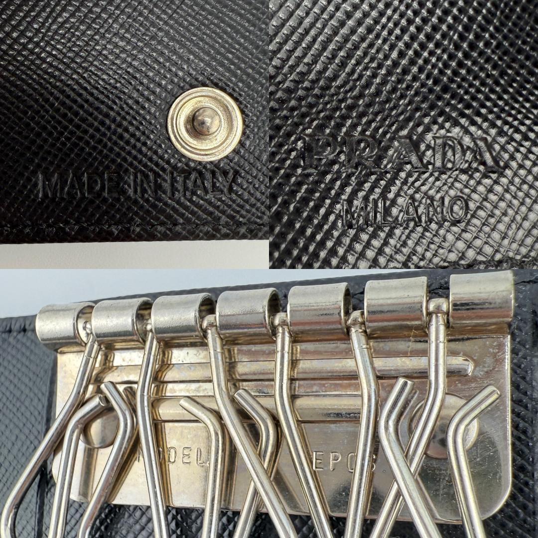 ✨未使用品✨ PRADA 6連 キーケース 三角ロゴ ナイロン 箱付き