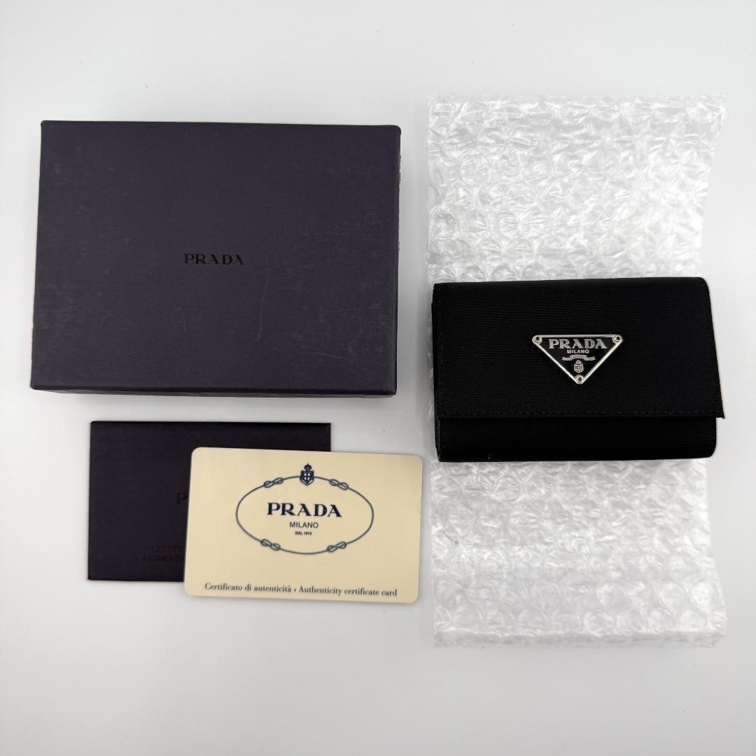 ✨未使用品✨ PRADA 6連 キーケース 三角ロゴ ナイロン 箱付き
