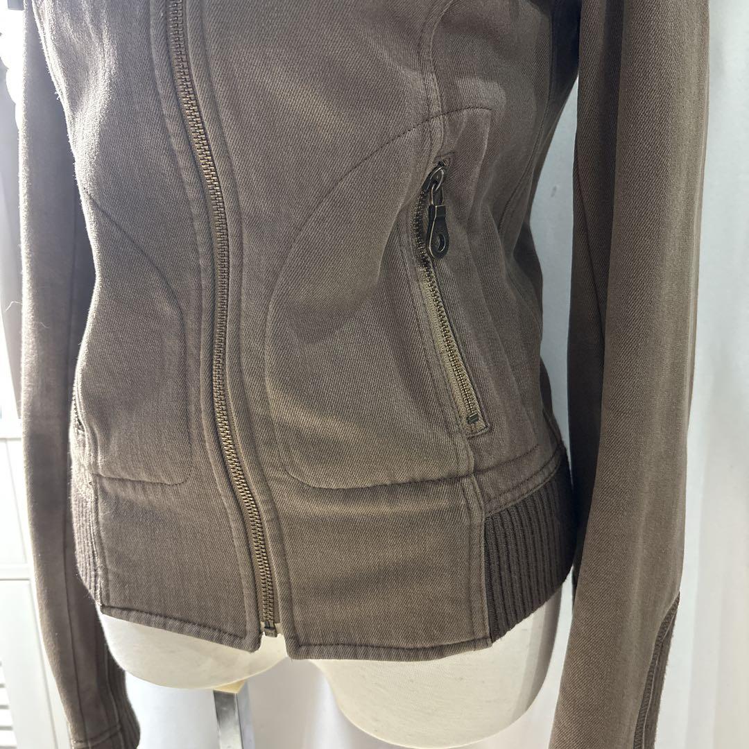 美品✨バーバリー　ブルゾン　パーカー　リアルファー　2way ジップ　y2k