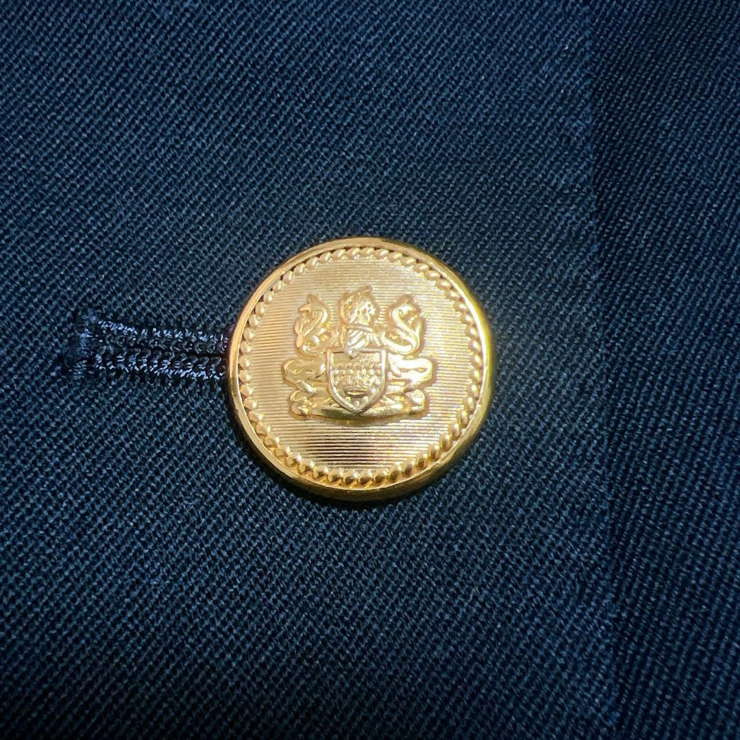 【極美品】アクアスキュータム 紺ブレ 金ボタン ダブルブレスト ジャケット M