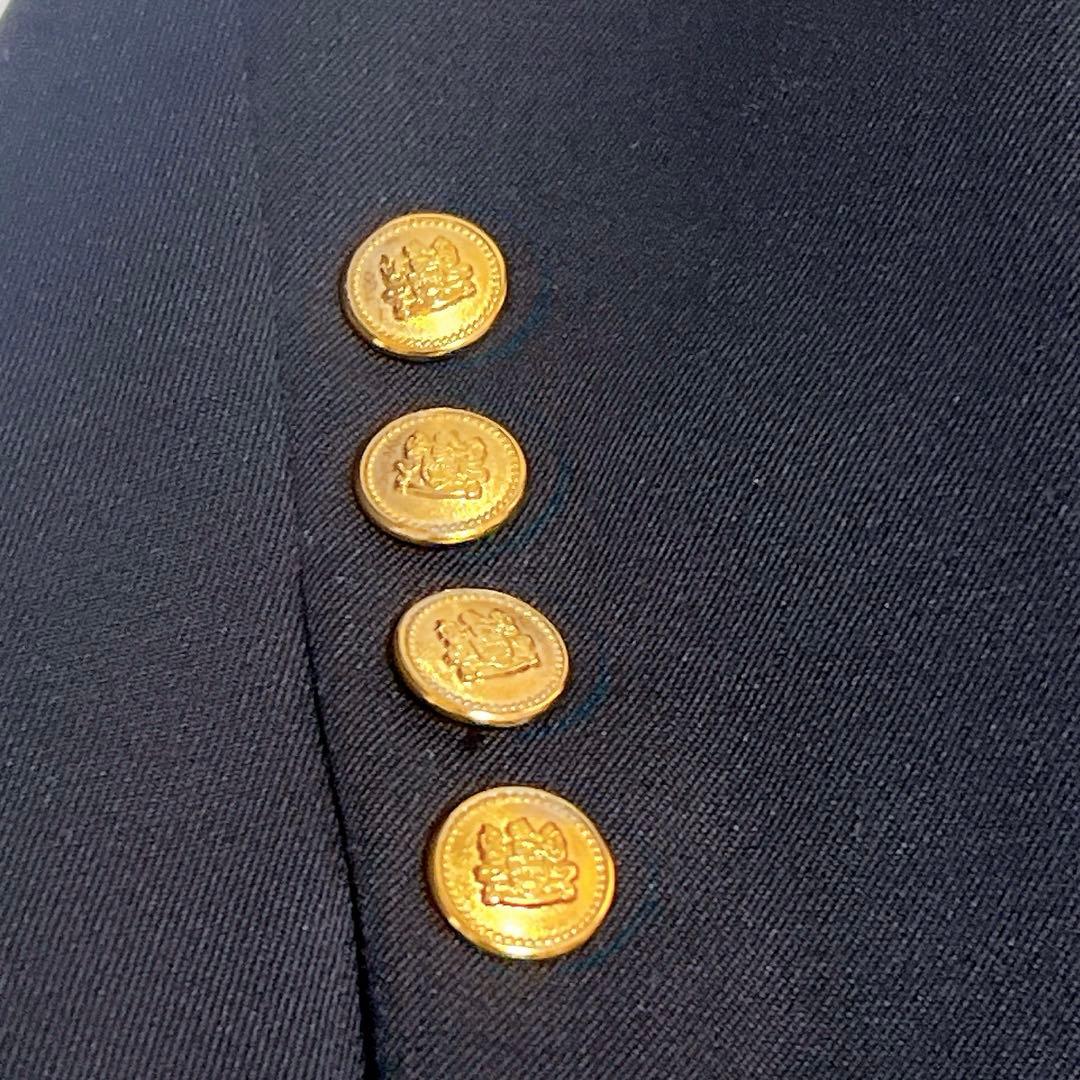 【極美品】アクアスキュータム 紺ブレ 金ボタン ダブルブレスト ジャケット M