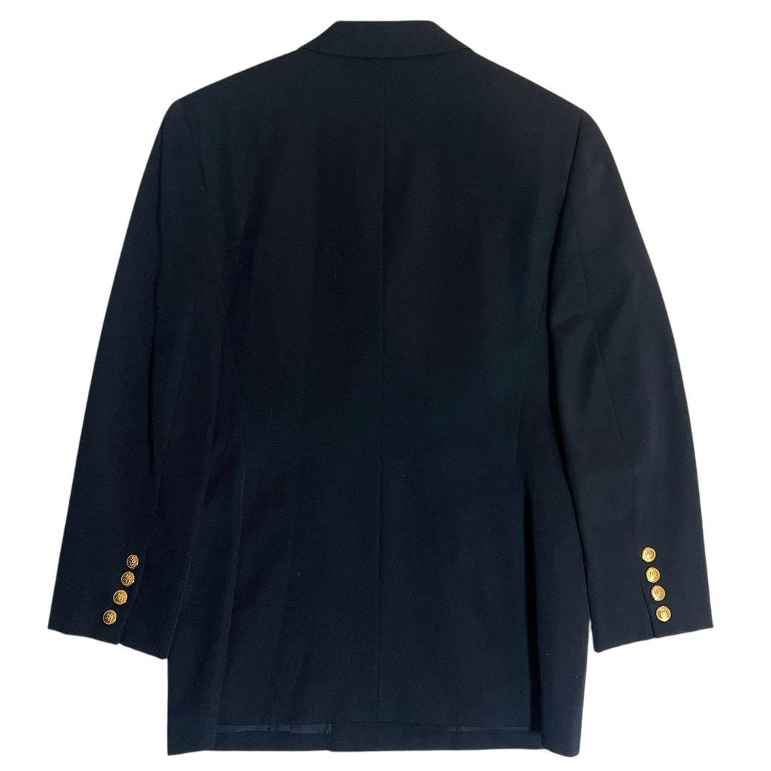 【極美品】アクアスキュータム 紺ブレ 金ボタン ダブルブレスト ジャケット M