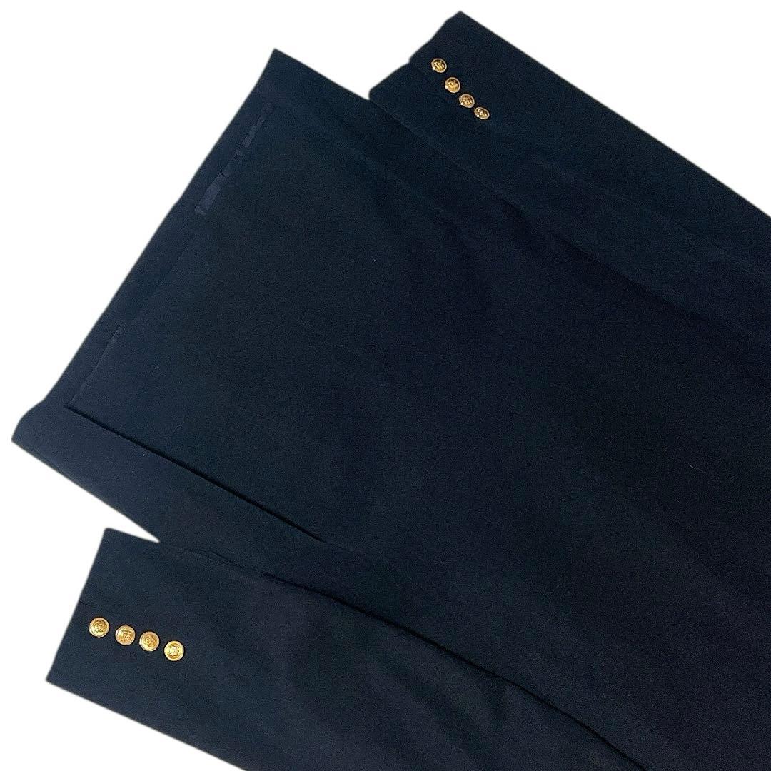 【極美品】アクアスキュータム 紺ブレ 金ボタン ダブルブレスト ジャケット M