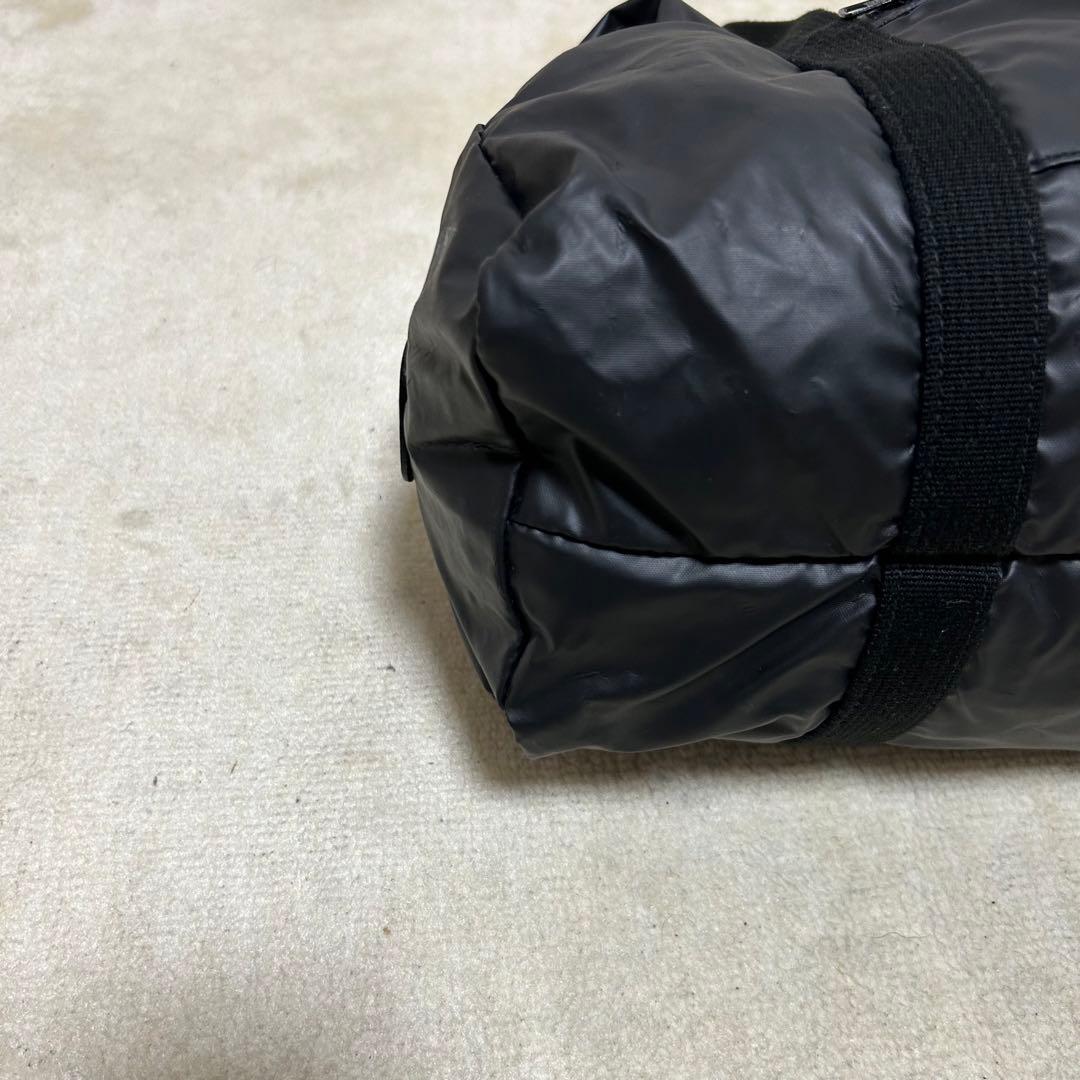 美品　ハンティングワールド　ボストンバッグ　バチュークロス　黒　ナイロン　レザー