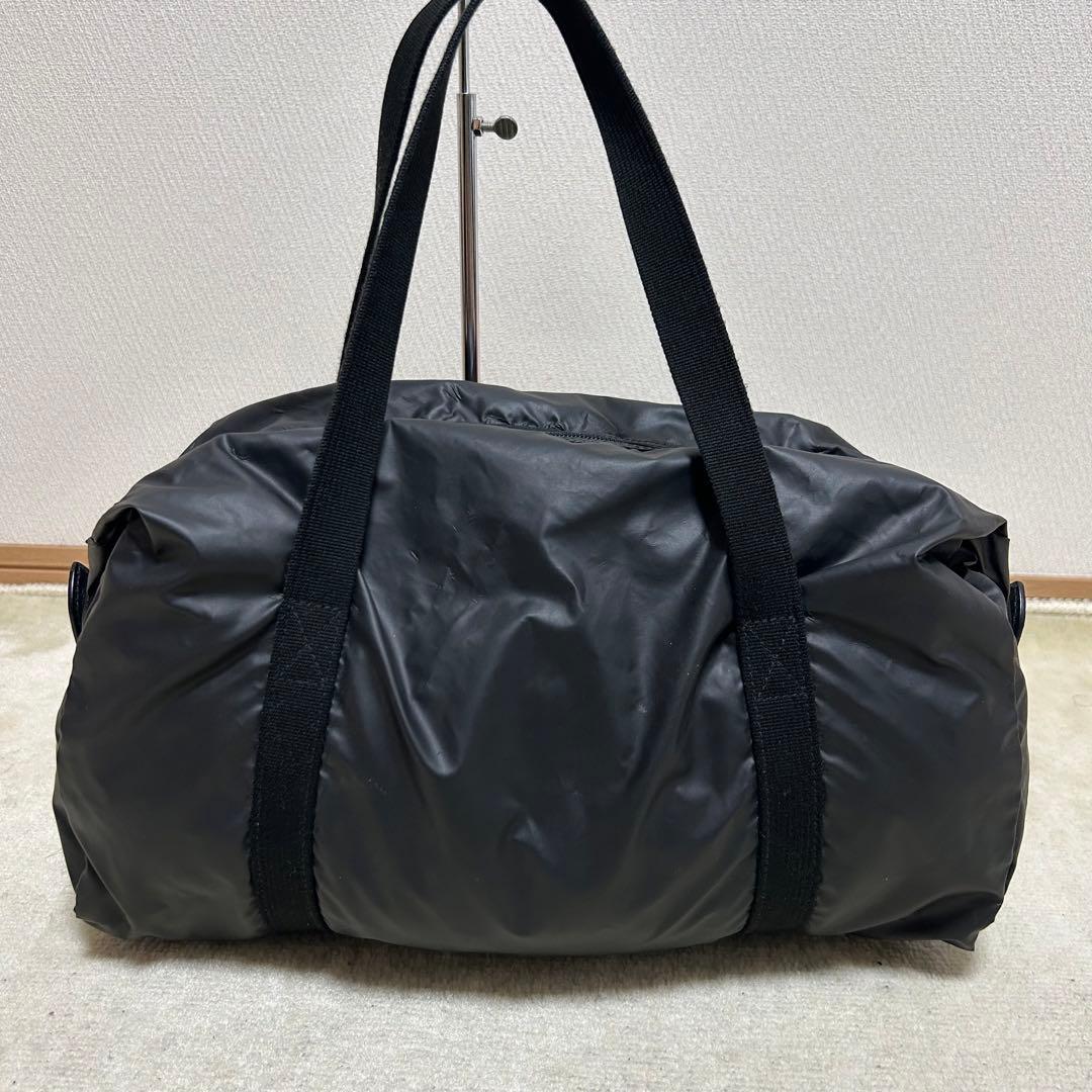 美品　ハンティングワールド　ボストンバッグ　バチュークロス　黒　ナイロン　レザー