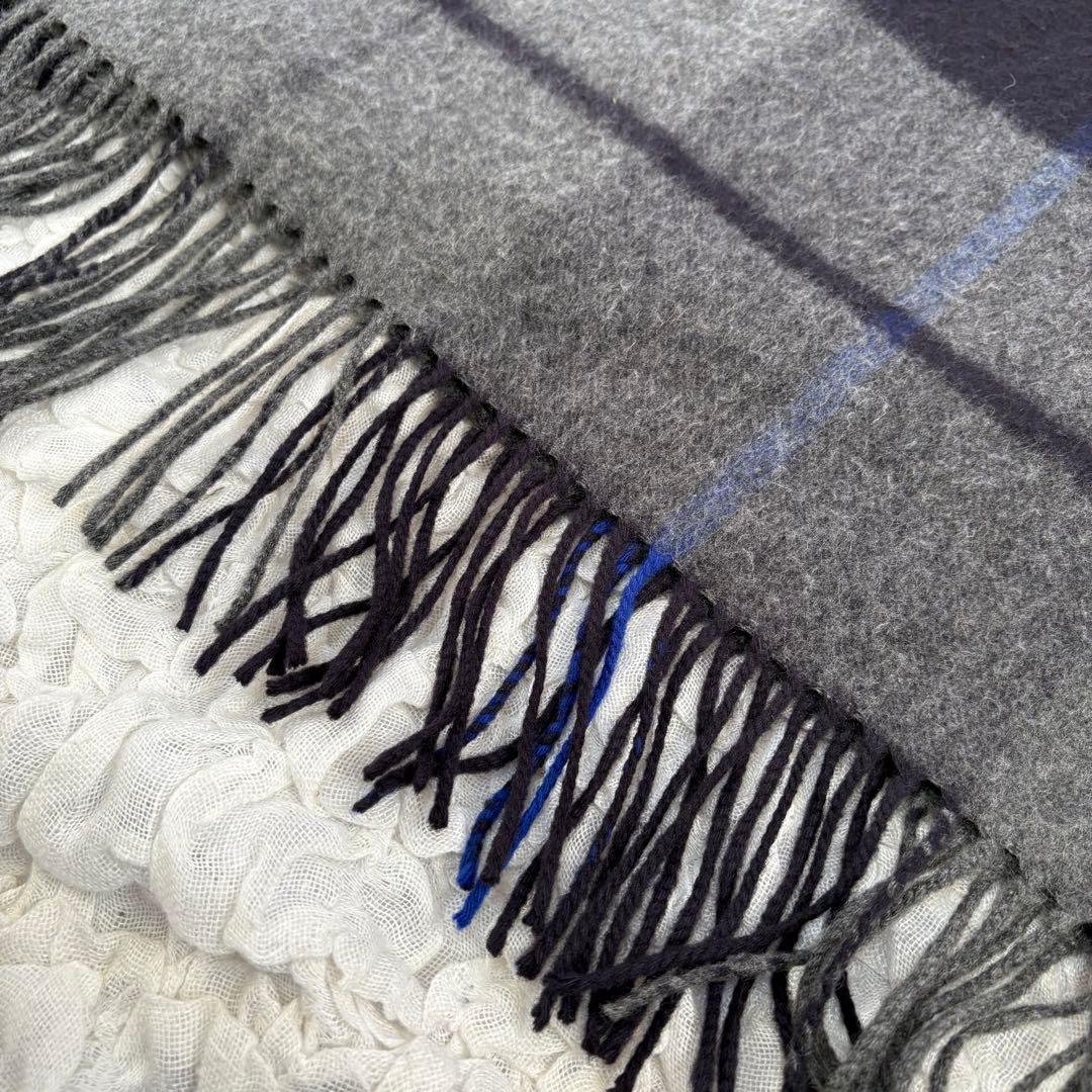 シークレットクローゼット別注ジョンストンズ 大判ストール チェック　カシミヤ