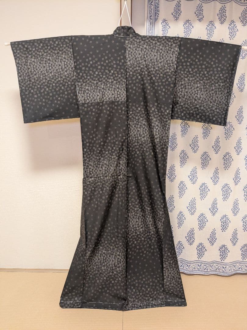 t*4様 正絹 江戸紅型名古屋帯と大島紬着物、長襦袢、帯締め帯揚げセット