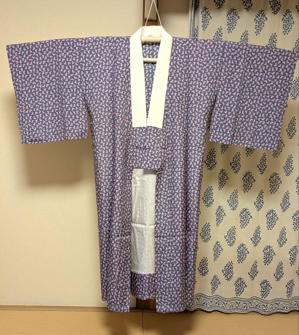 t*4様 正絹 江戸紅型名古屋帯と大島紬着物、長襦袢、帯締め帯揚げセット