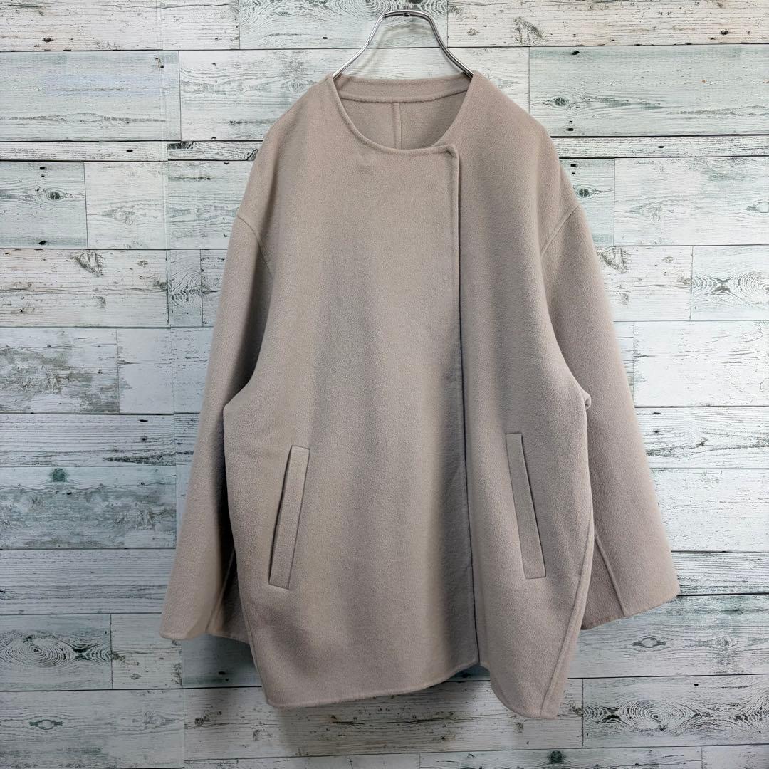 22年モデル　スローブイエナ　HAMILTONダブルフェイスウールショートコート