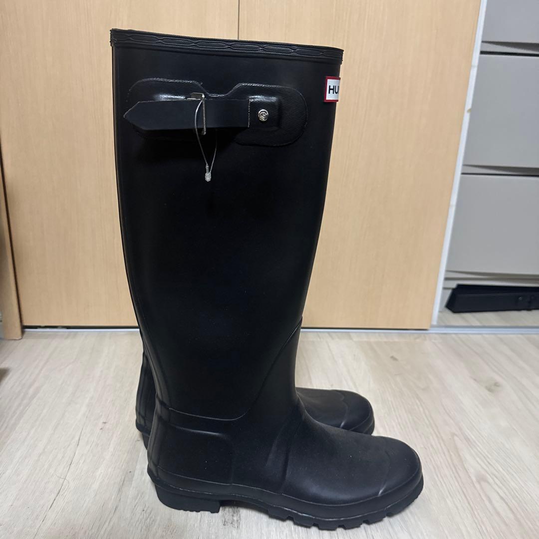HUNTER ブラック 長靴 バックル付き
