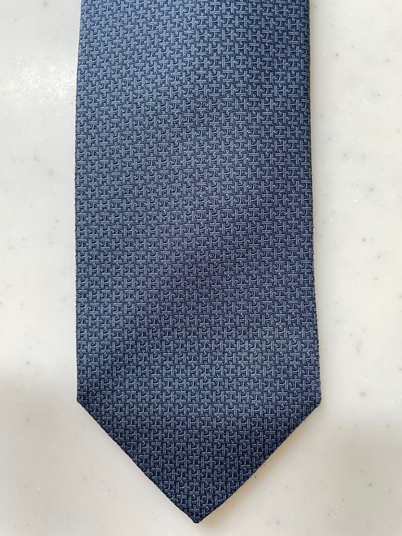 【HERMES】エルメス H柄 ネクタイ