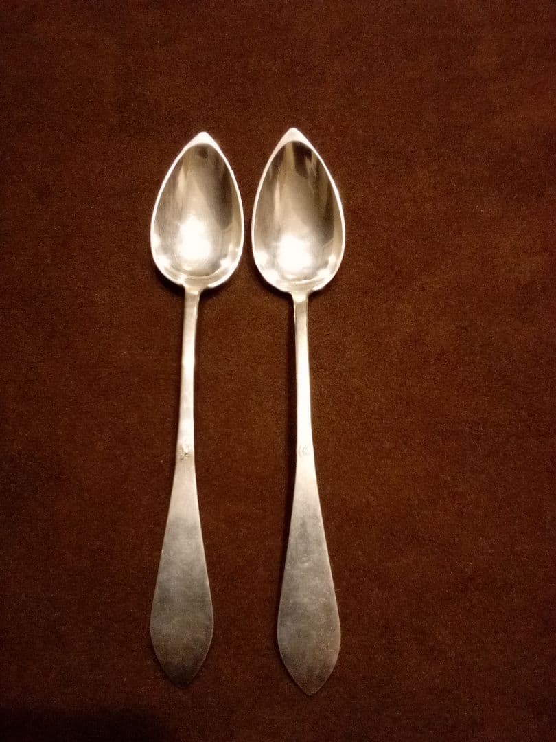 フランス シルバースプーン ２本組 アンティーク