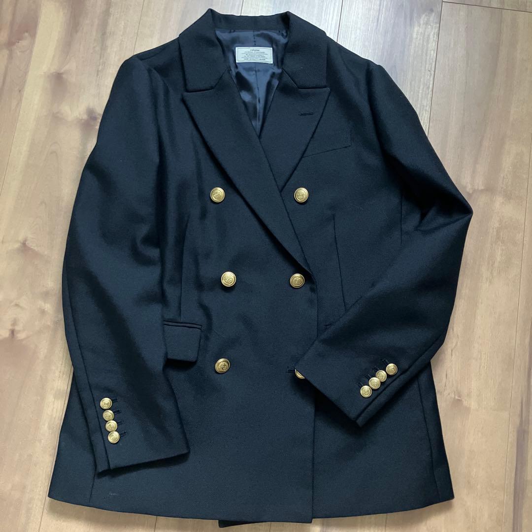 ジャーナルスタンダードレリューム 紺ブレ ダブルジャケット36