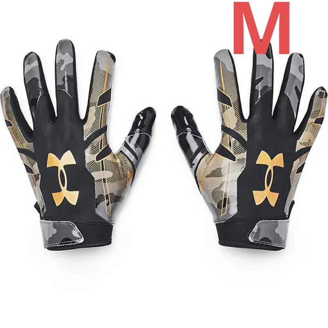【M】UA F8 GLOVE 限定カラー 迷彩モデル アメフト グローブ