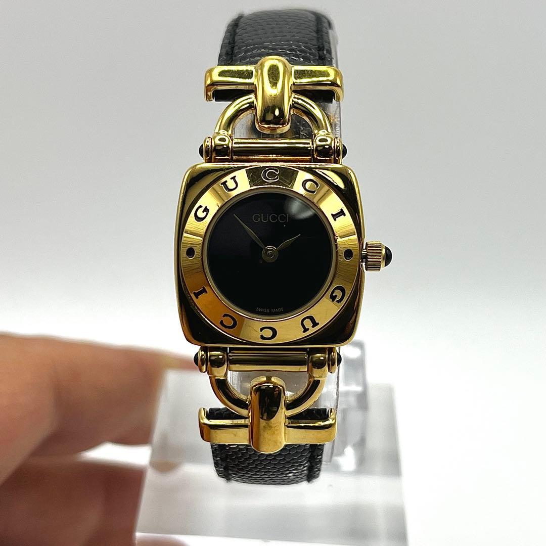 【稼働品/付属品あり】GUCCI グッチ 6300L ホースビット ゴールド