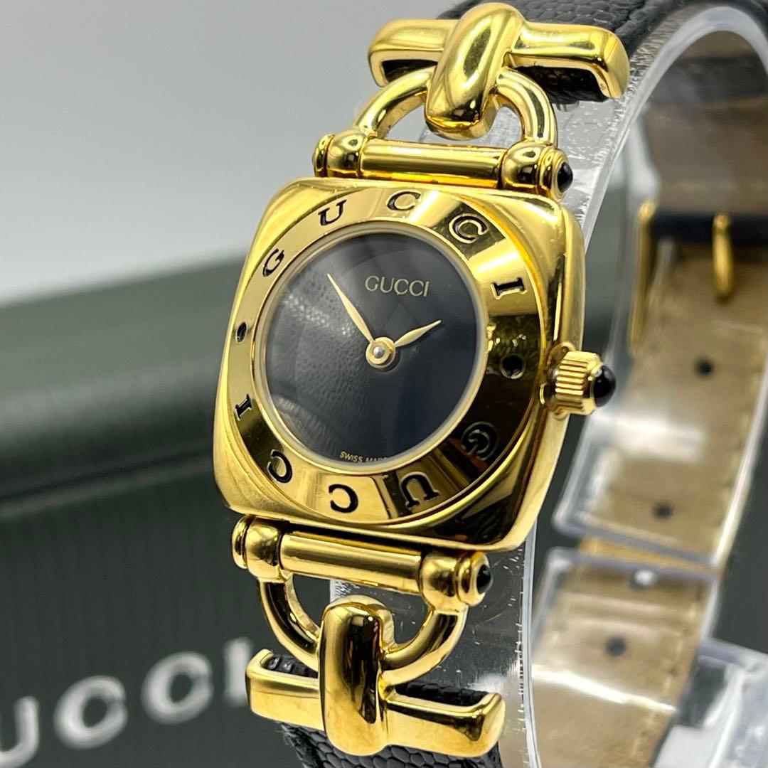 【稼働品/付属品あり】GUCCI グッチ 6300L ホースビット ゴールド