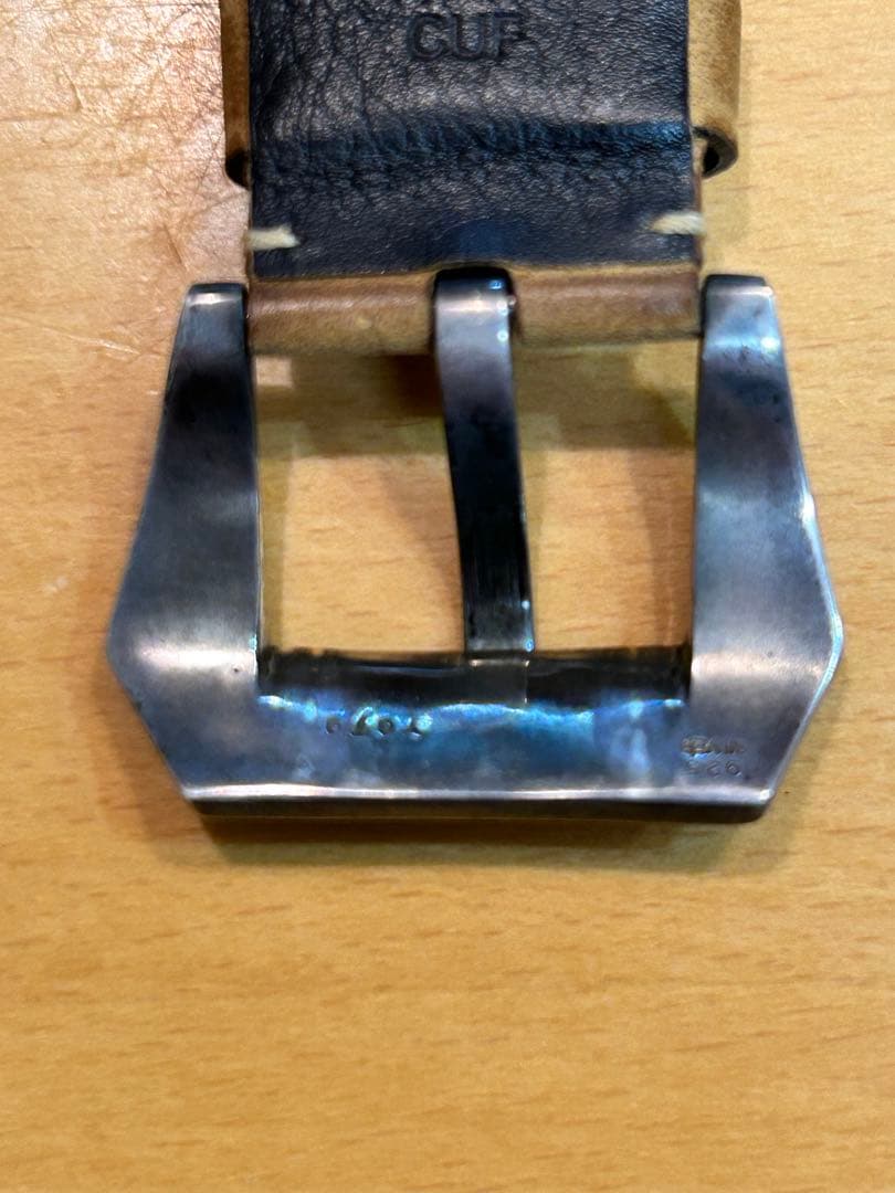 パネライ カーフレザー ブラウン アッソルタメンテ よーバックル シルバー