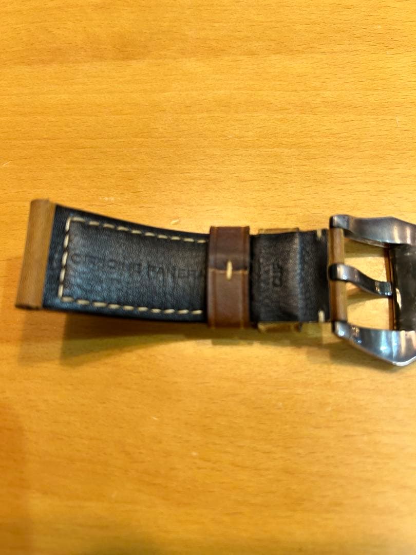 パネライ カーフレザー ブラウン アッソルタメンテ よーバックル シルバー