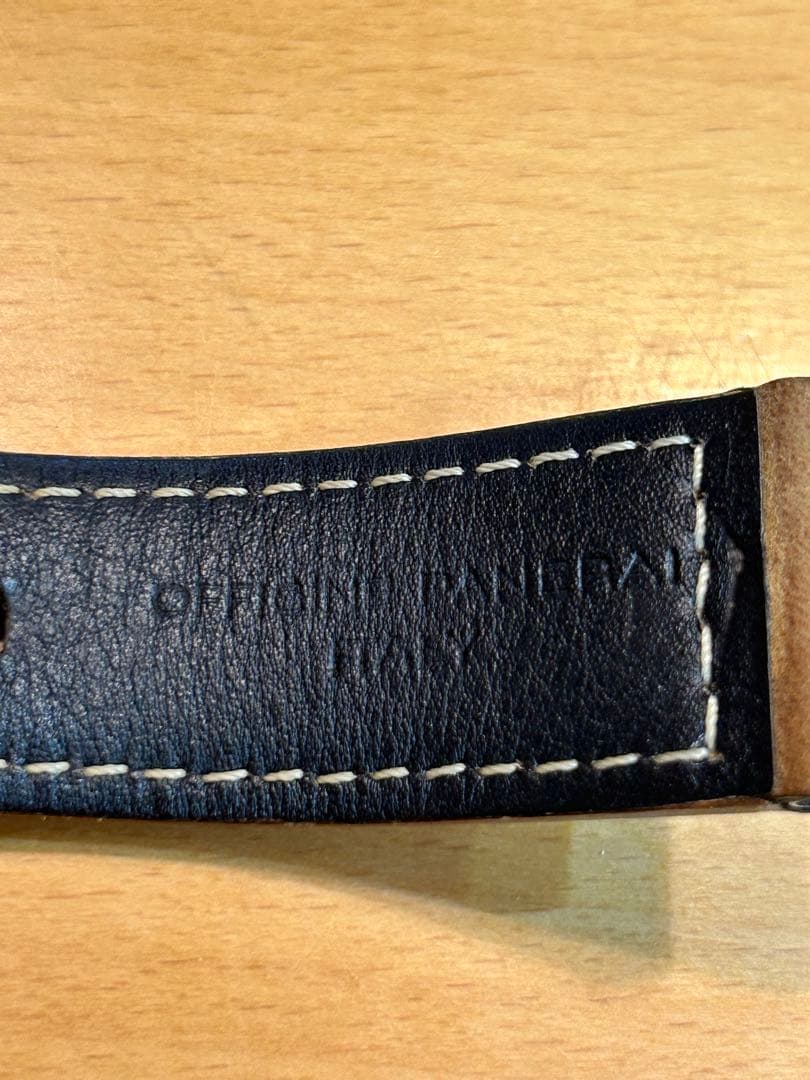 パネライ カーフレザー ブラウン アッソルタメンテ よーバックル シルバー