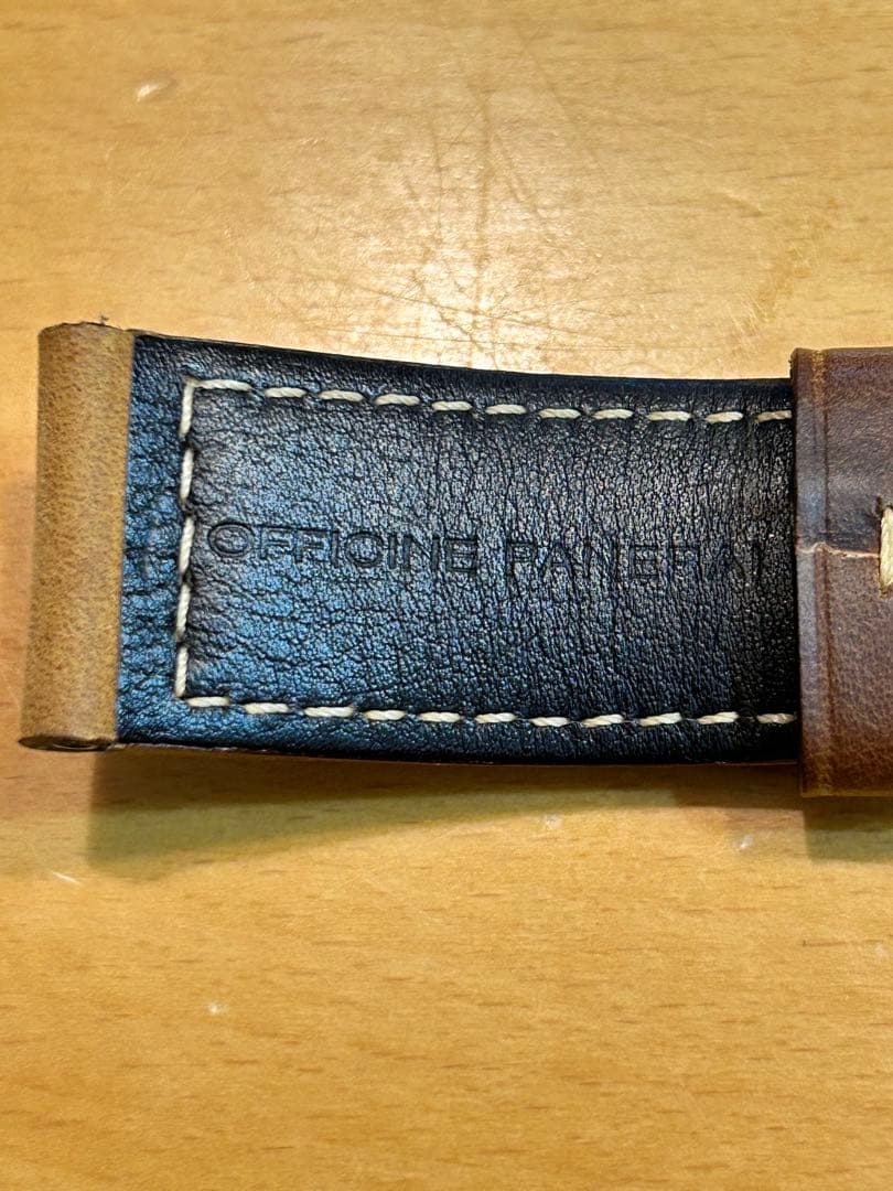 パネライ カーフレザー ブラウン アッソルタメンテ よーバックル シルバー