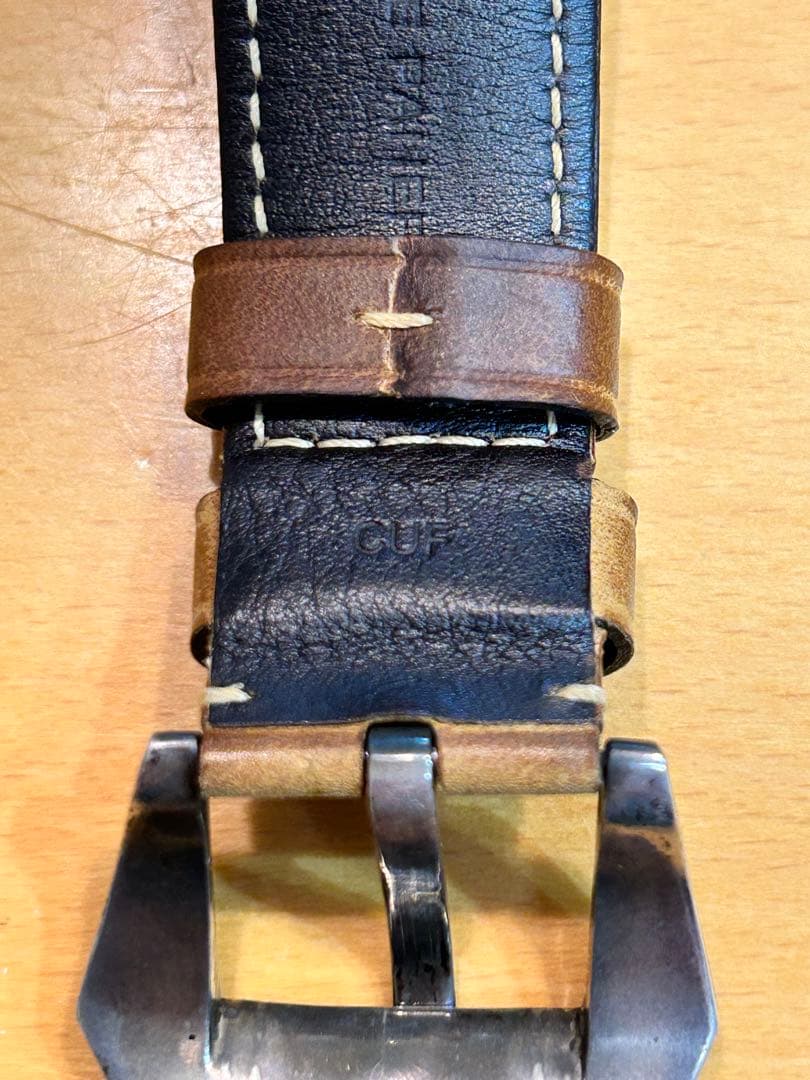 パネライ カーフレザー ブラウン アッソルタメンテ よーバックル シルバー