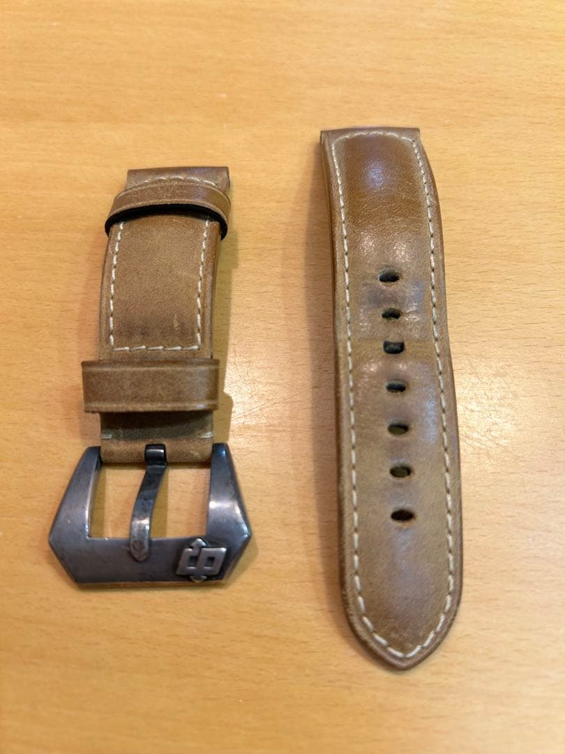 パネライ カーフレザー ブラウン アッソルタメンテ よーバックル シルバー